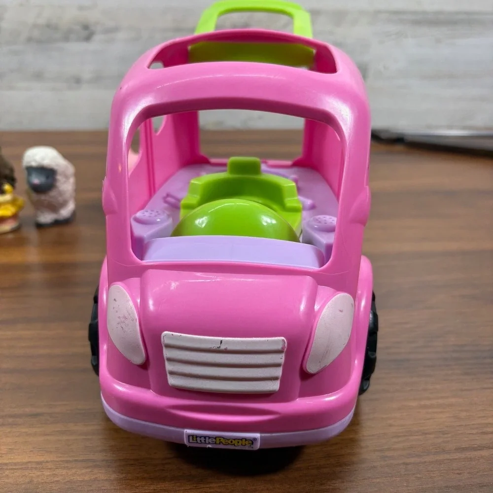 Fisher Price Little People Pink All Around Car,‎ Beauty and the Beast Qty 5 2013